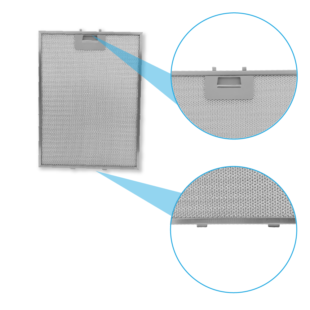 Metaalfilter 380x283mm geschikt voor Balay 422872 / 00422872