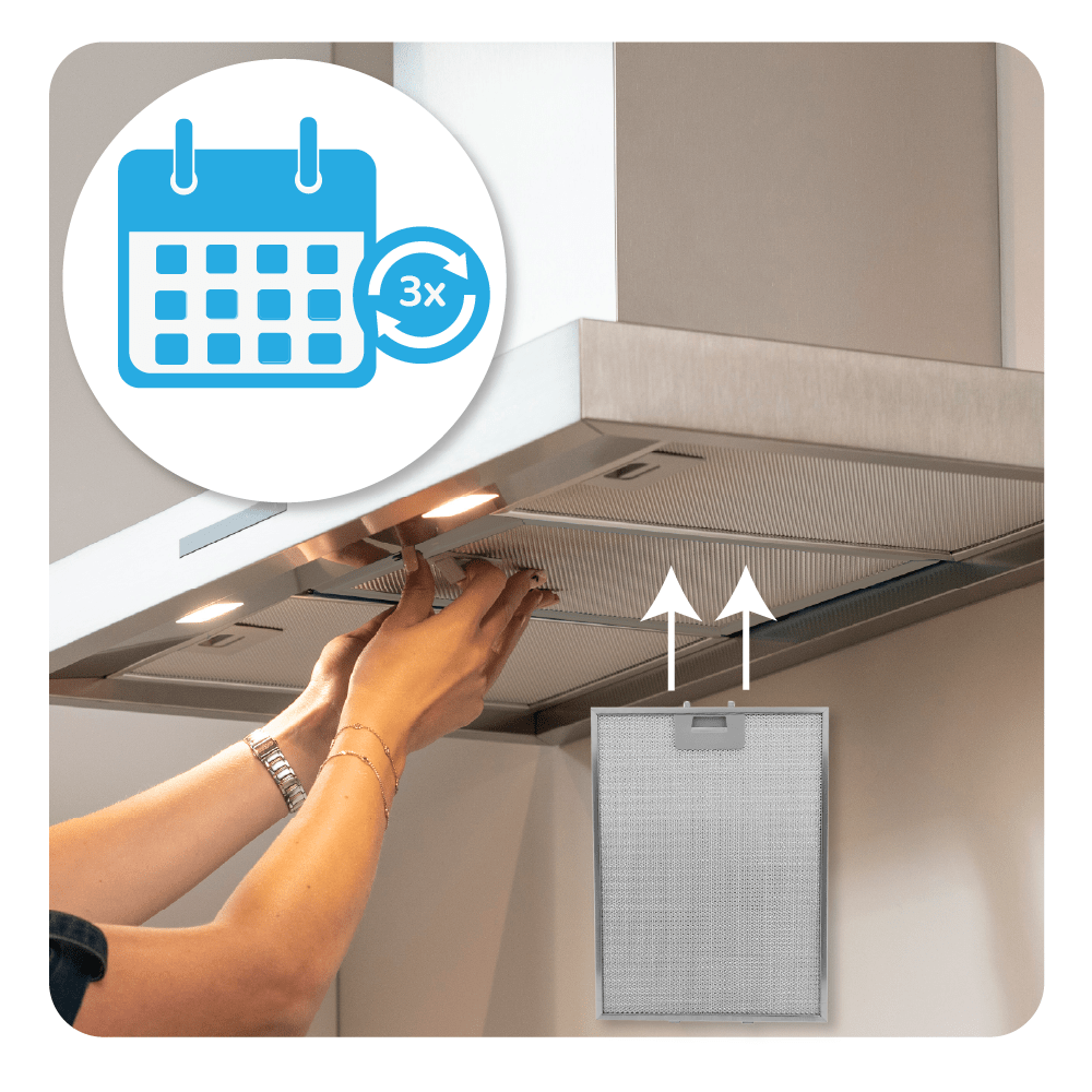 Metaalfilter 380x283x8mm geschikt voor Bauknecht 480122102174