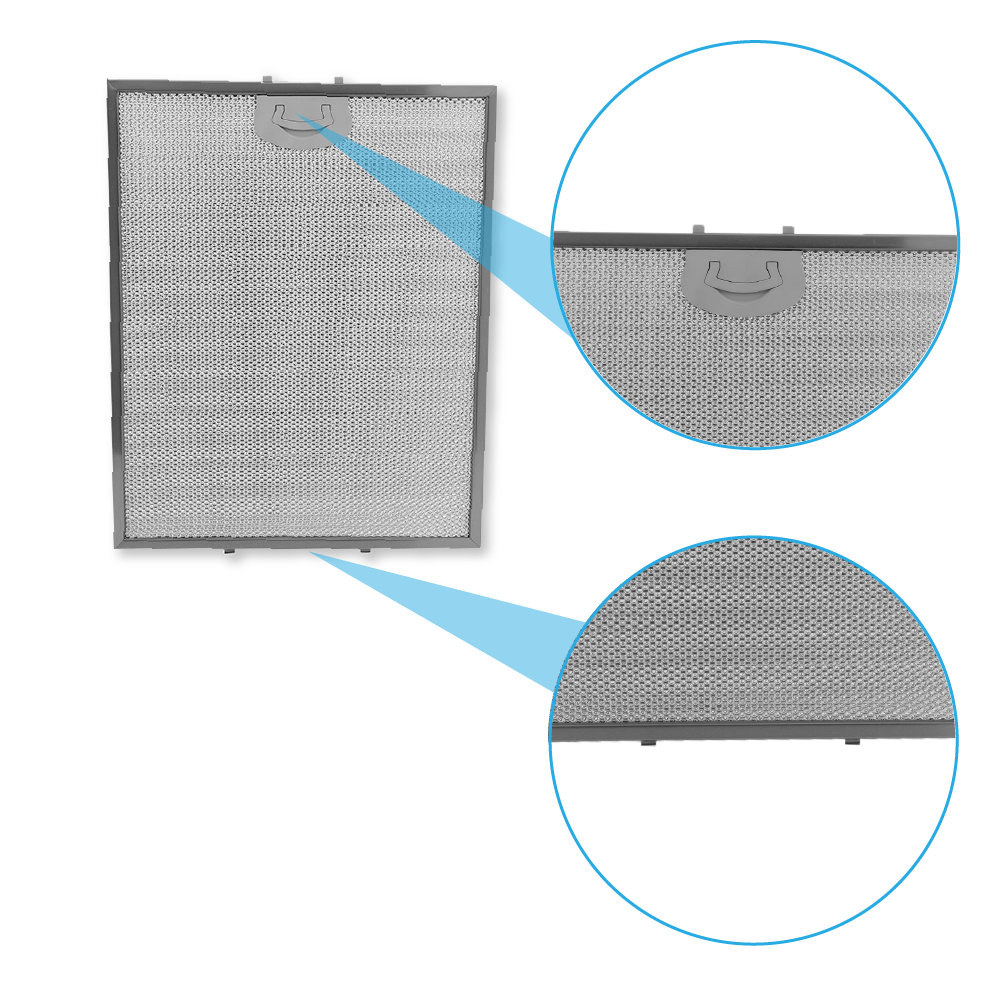Metaalfilter 352x284mm geschikt voor Beko 9174420002