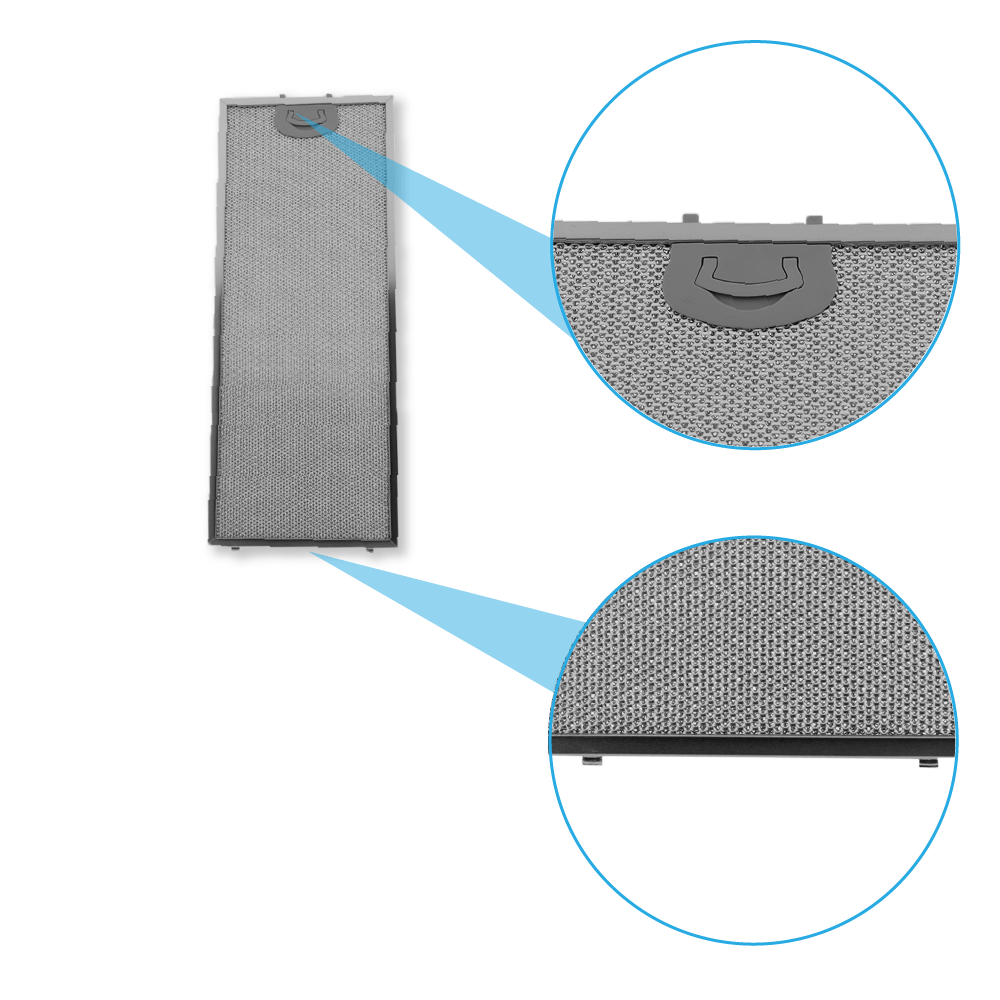 Metaalfilter 482x192mm geschikt voor Bosch 11022474