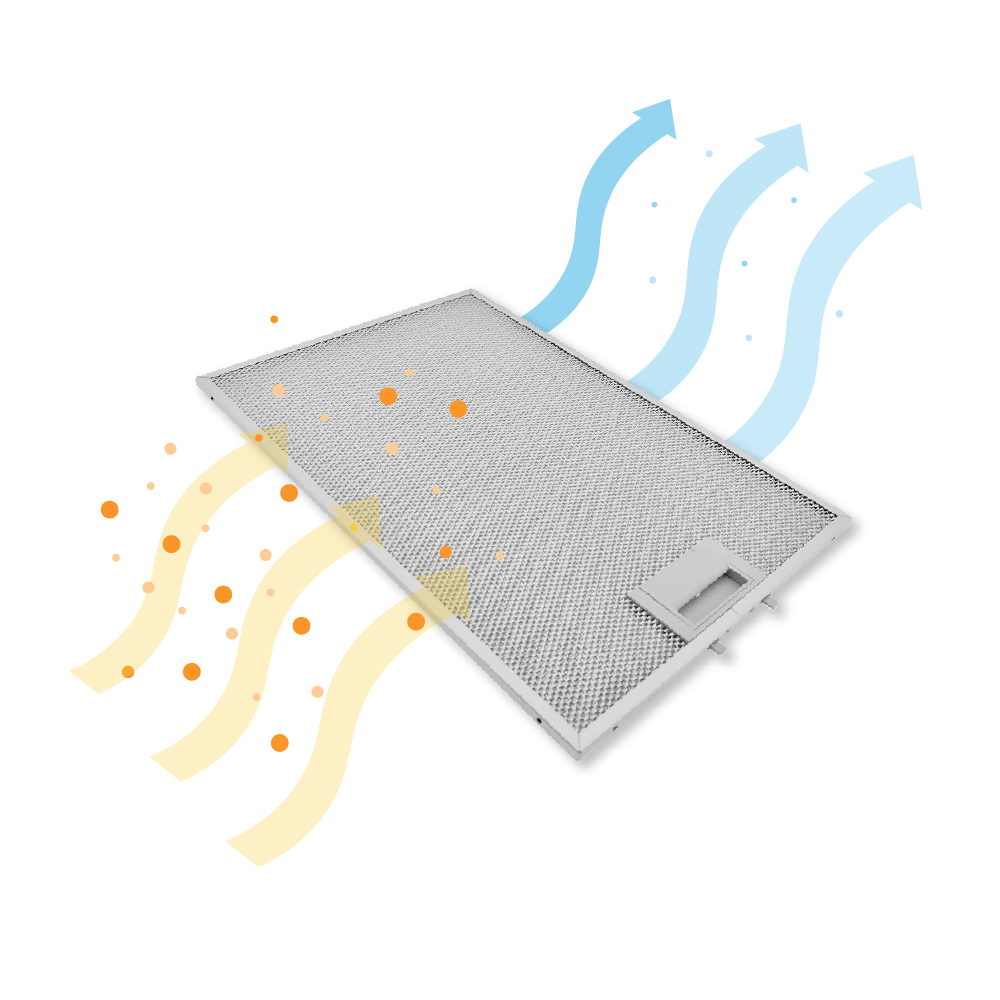 Metaalfilter 378x265mm geschikt voor Viva 11025757 / 11022929