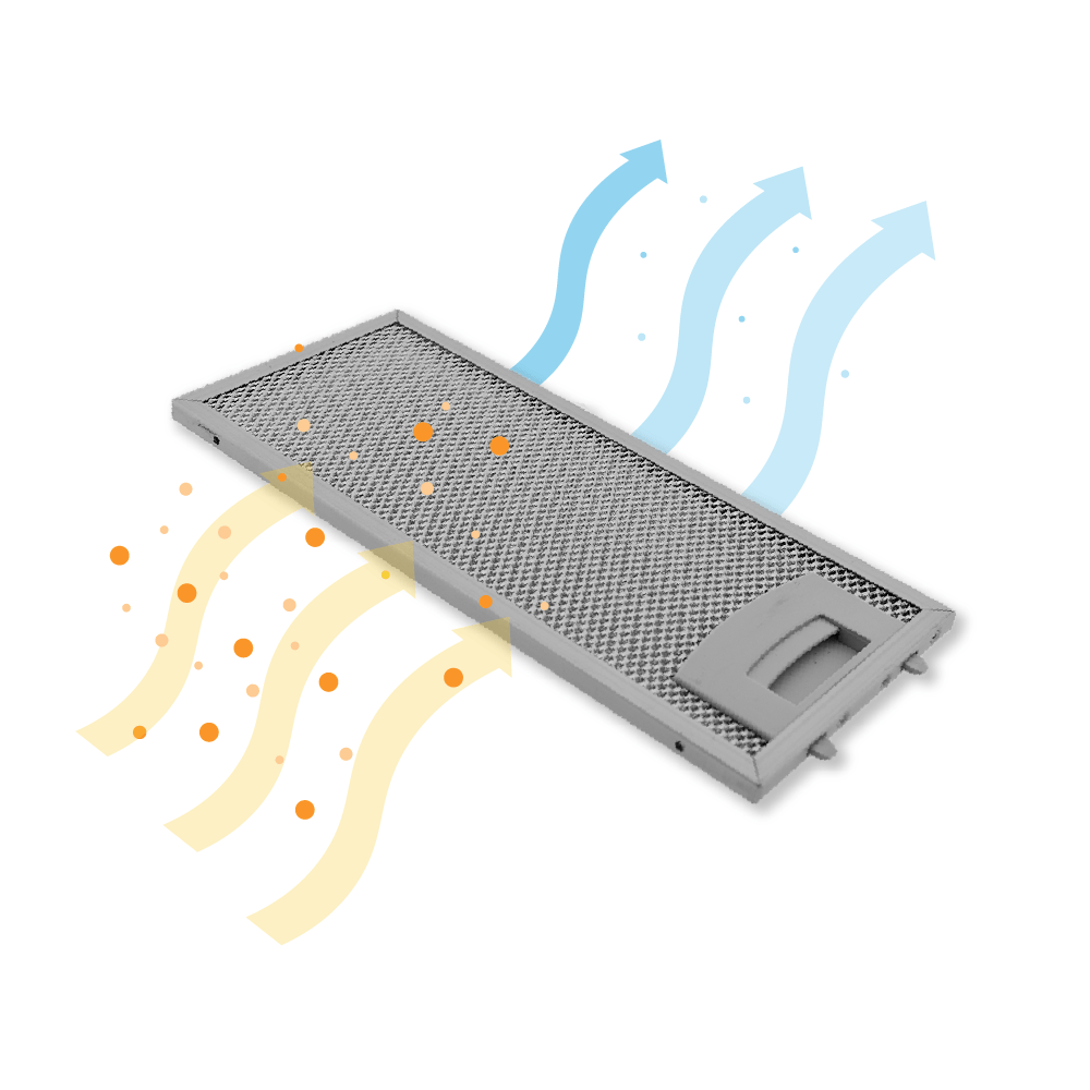 Metaalfilter 250x110mm geschikt voor Neff 11022470