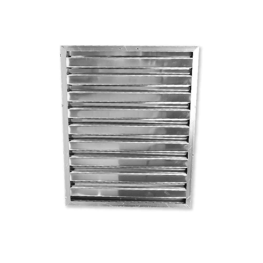 Lamellenfilter Zilver 400x500x25mm voor Horeca Afzuigkap