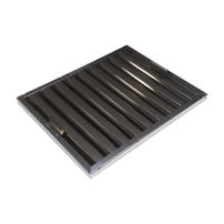 Lamellenfilter Zwart 400x500x25mm voor Horeca Afzuigkap
