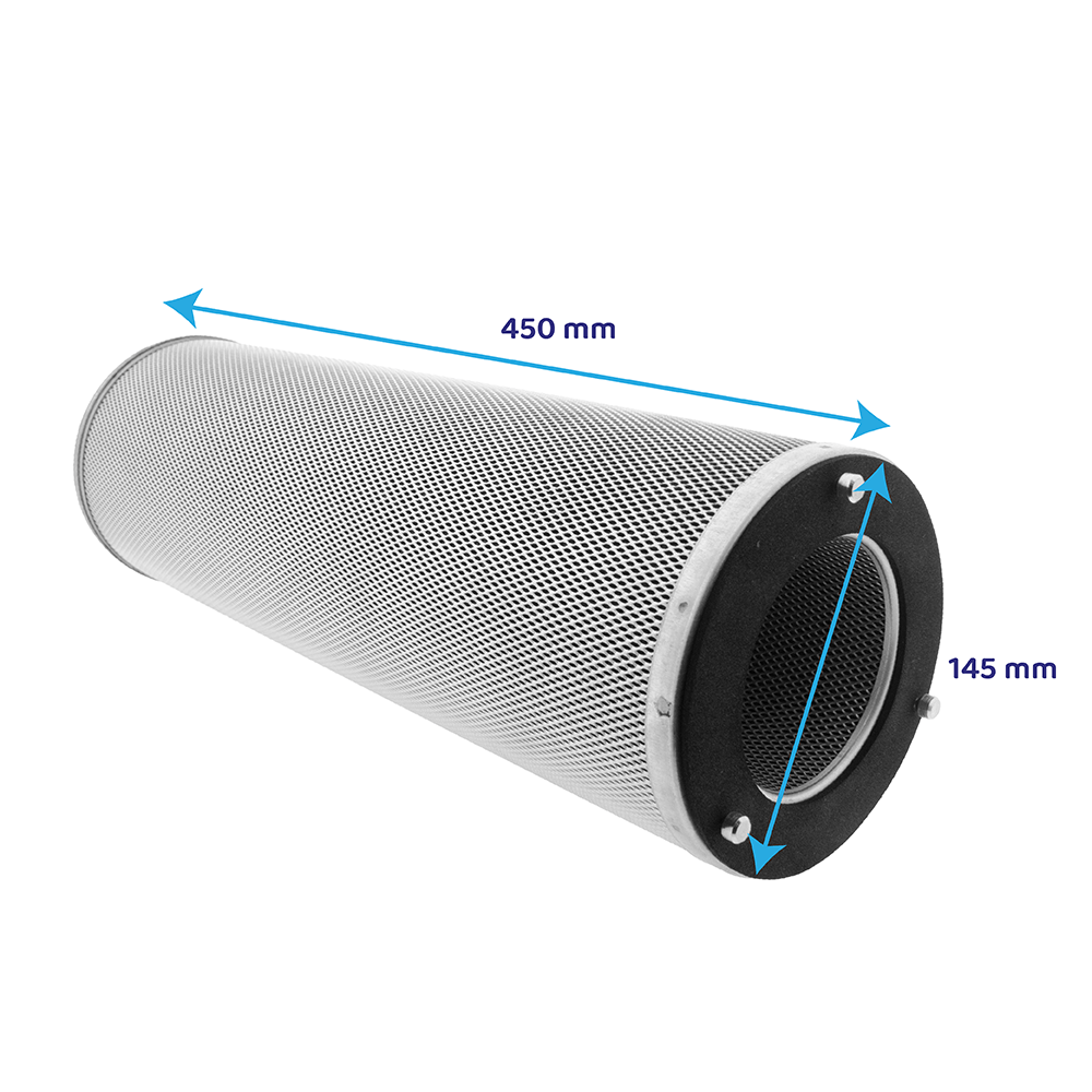 Koolstofpatroon ⌀145x450mm Horeca Geurfilterkast