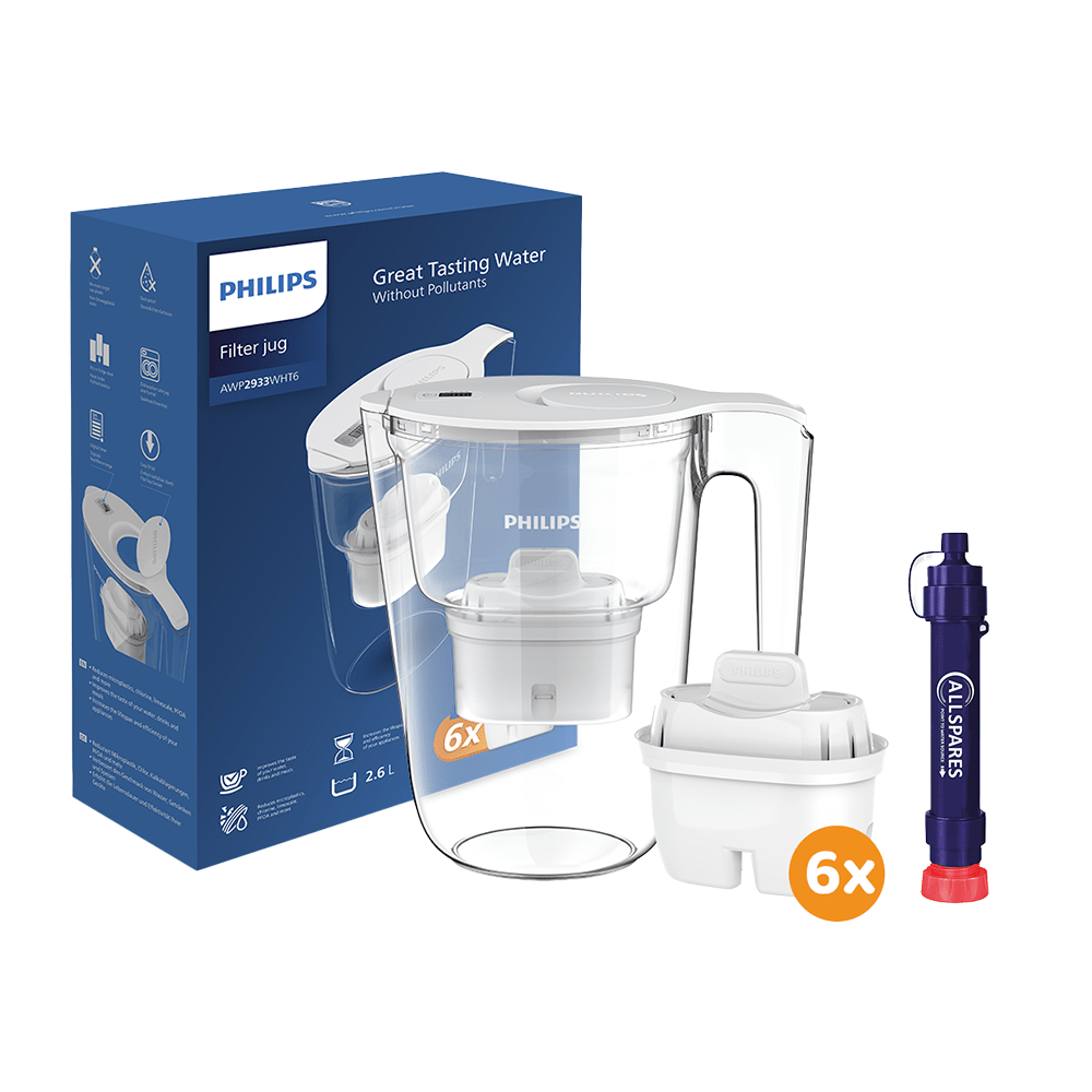 Waterfilter Noodpakket Small - Preppakket met Water filters voor Noodsituaties Philips / Allspares
