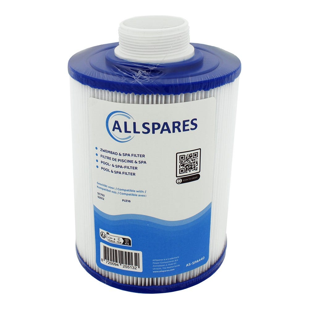 Spa Waterfilter geschikt voor Wellis AKU0037 / Jazzi 042035 / PJZ16 / 52512