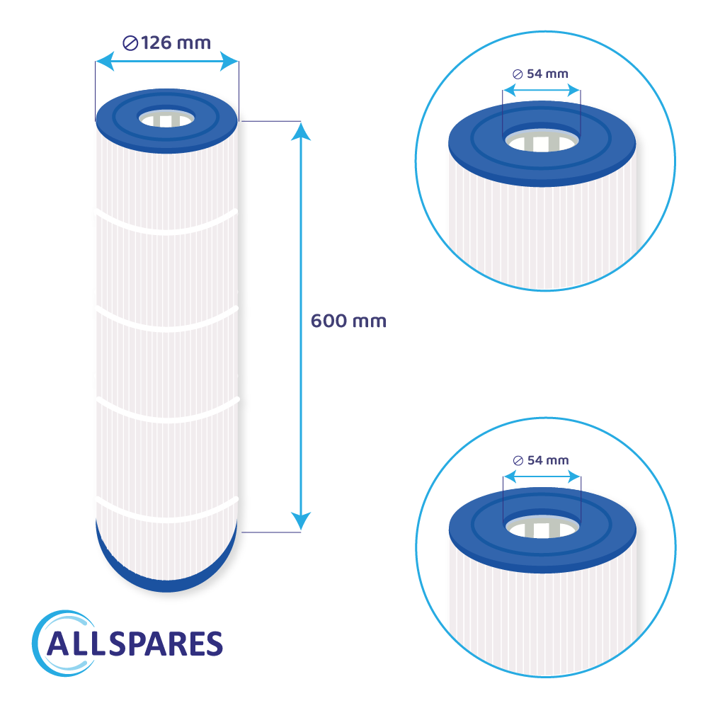 Spa Waterfilter geschikt voor Darlly Pleatco PCAL100 / 817-1000 / 41001 / C-4995 / SC792 