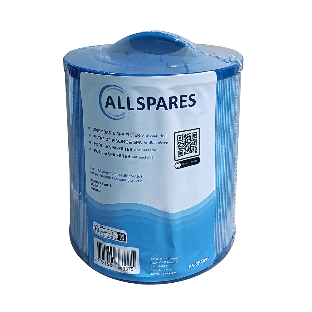 Spa Waterfilter geschikt voor Riptide Type B / SC864-S / 50282M (antibacterieel)