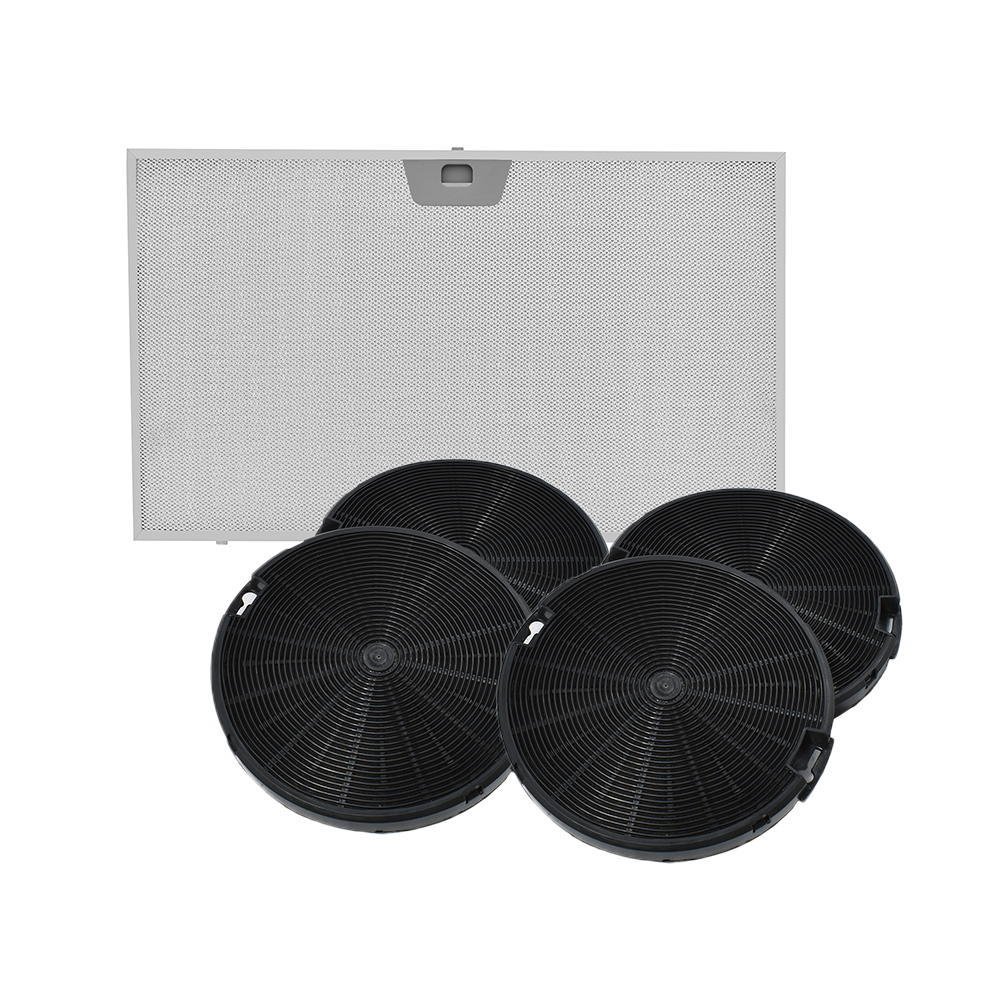 Koolstoffilter (4st.) + Metaalfilter (1st.) geschikt voor Valberg HD60N/HD60X