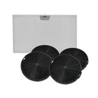 Koolstoffilter (4st.) + Metaalfilter (1st.) geschikt voor Valberg HD60N/HD60X