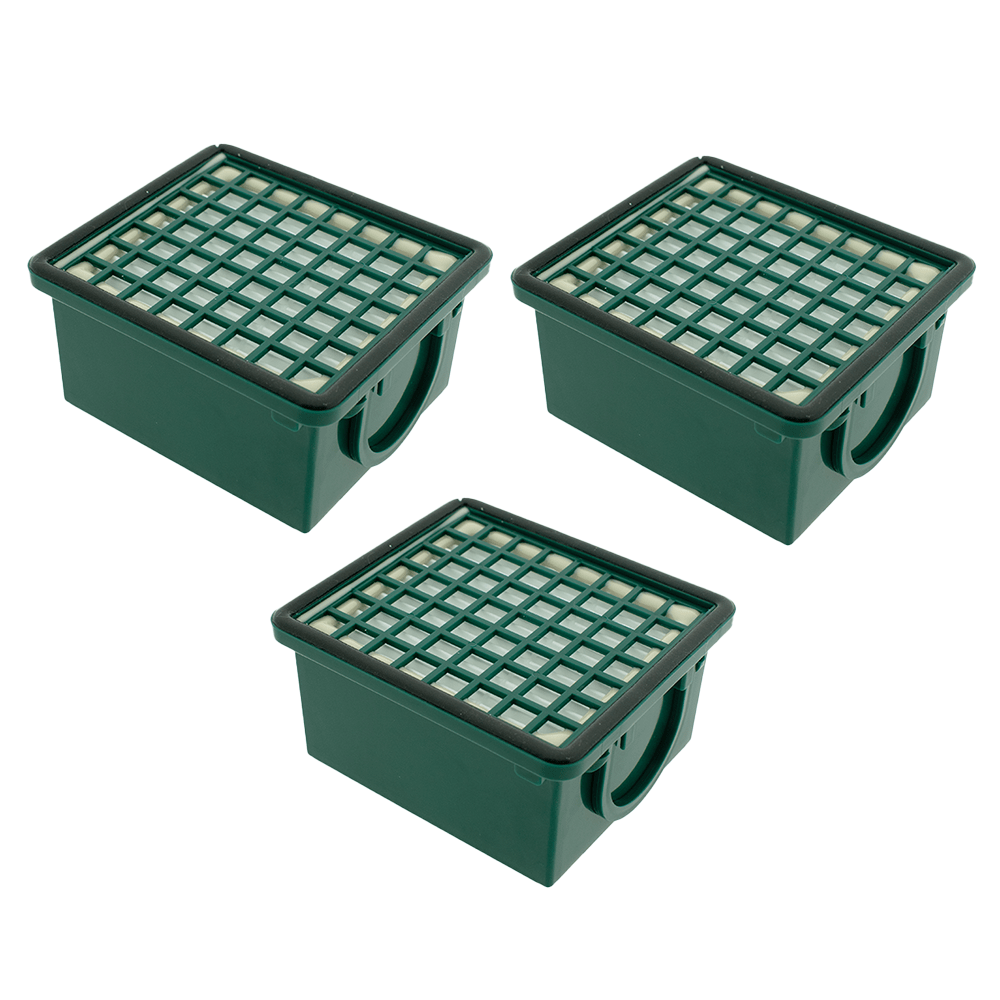 Hygiëne-Microfilter Stofzuiger geschikt voor Vorwerk Kobold VK130 / VK131 (3St.)