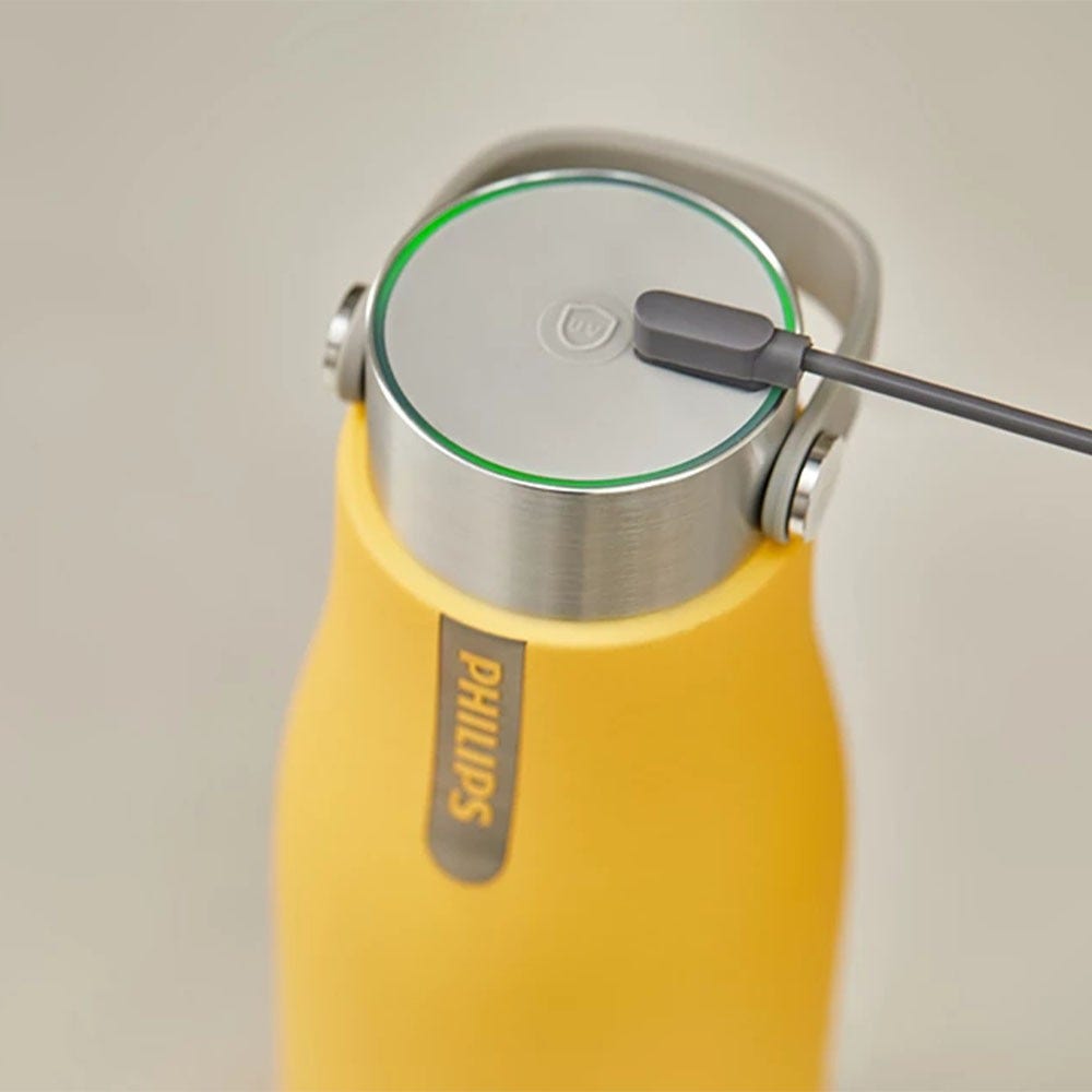Philips GoZero UV-C LED Drinkfles (590ml) Geel AWP2788YL