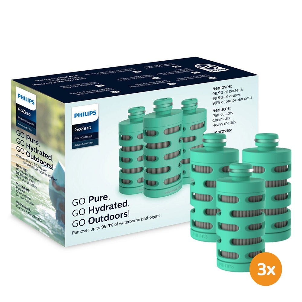 Philips GoZero Adventure Filterpatroon (3st.) 