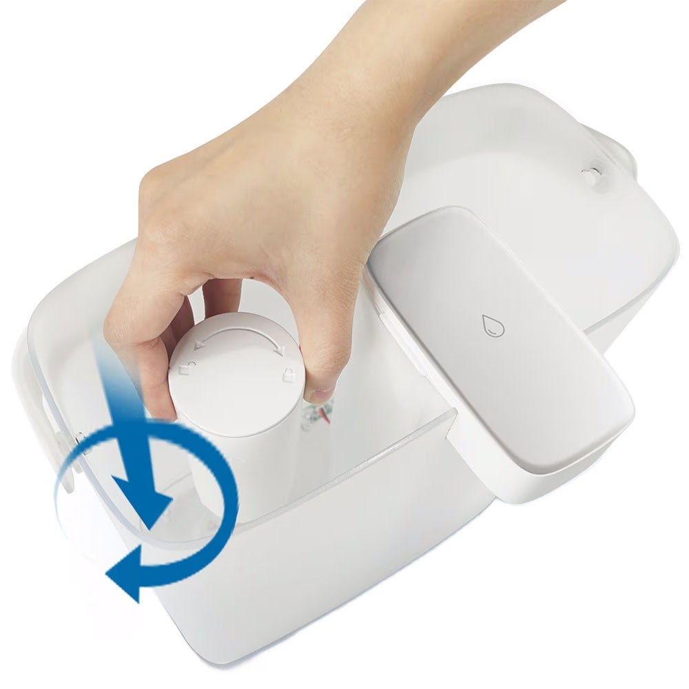 Philips Micro X-Clean Instant Waterfilterkan + Waterfilters (3St.) AWP2980WH3