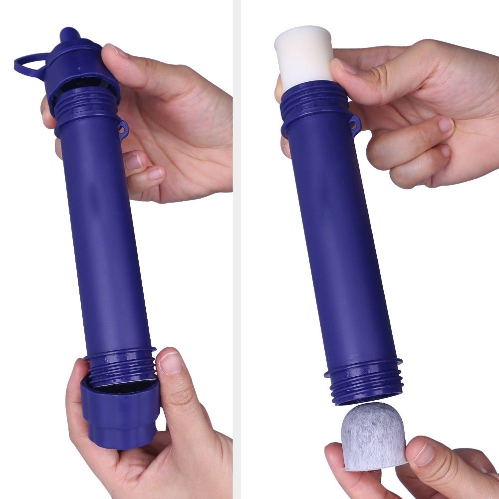 Allspares Outdoor Waterfilter + 0.65L Waterfles Squeezable Pouch (3st.)