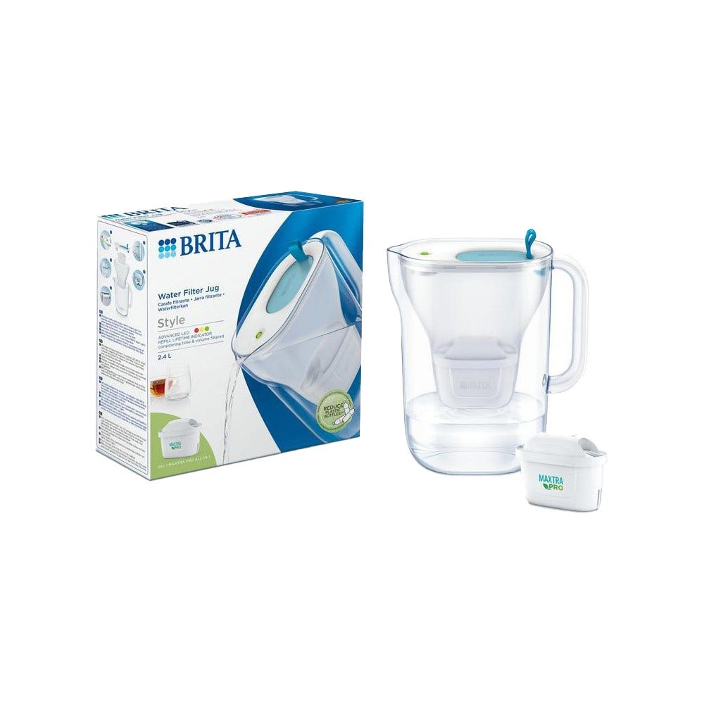 BRITA Style Waterfilterkan + MAXTRA PRO Waterfilter 1051124 (filtert PFAS)