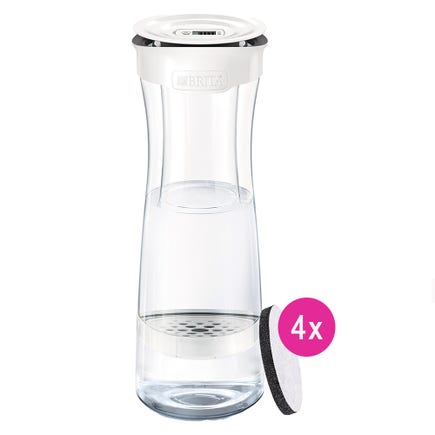 BRITA Waterfilterkaraf Fill&Serve Mind + 4 Microdisc Waterfilters (filtert PFAS)