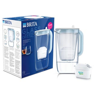 BRITA Glazen Waterfilterkan + MAXTRA PRO Waterfilter 1050449 (filtert PFAS)