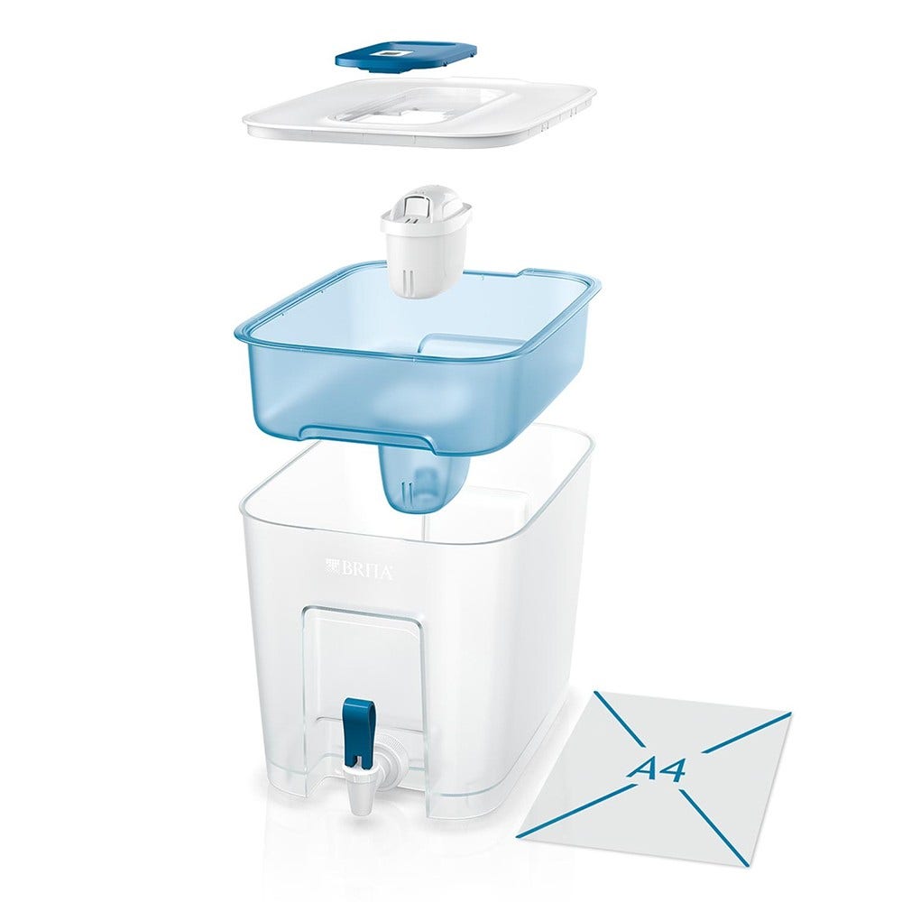 BRITA Waterfilterstation Flow 8.2L + 7 MAXTRA PRO Waterfilters (filtert PFAS)