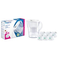 BRITA Marella Waterfilterkan + 6 MAXTRA PRO Waterfilters 1051132 (filtert PFAS)
