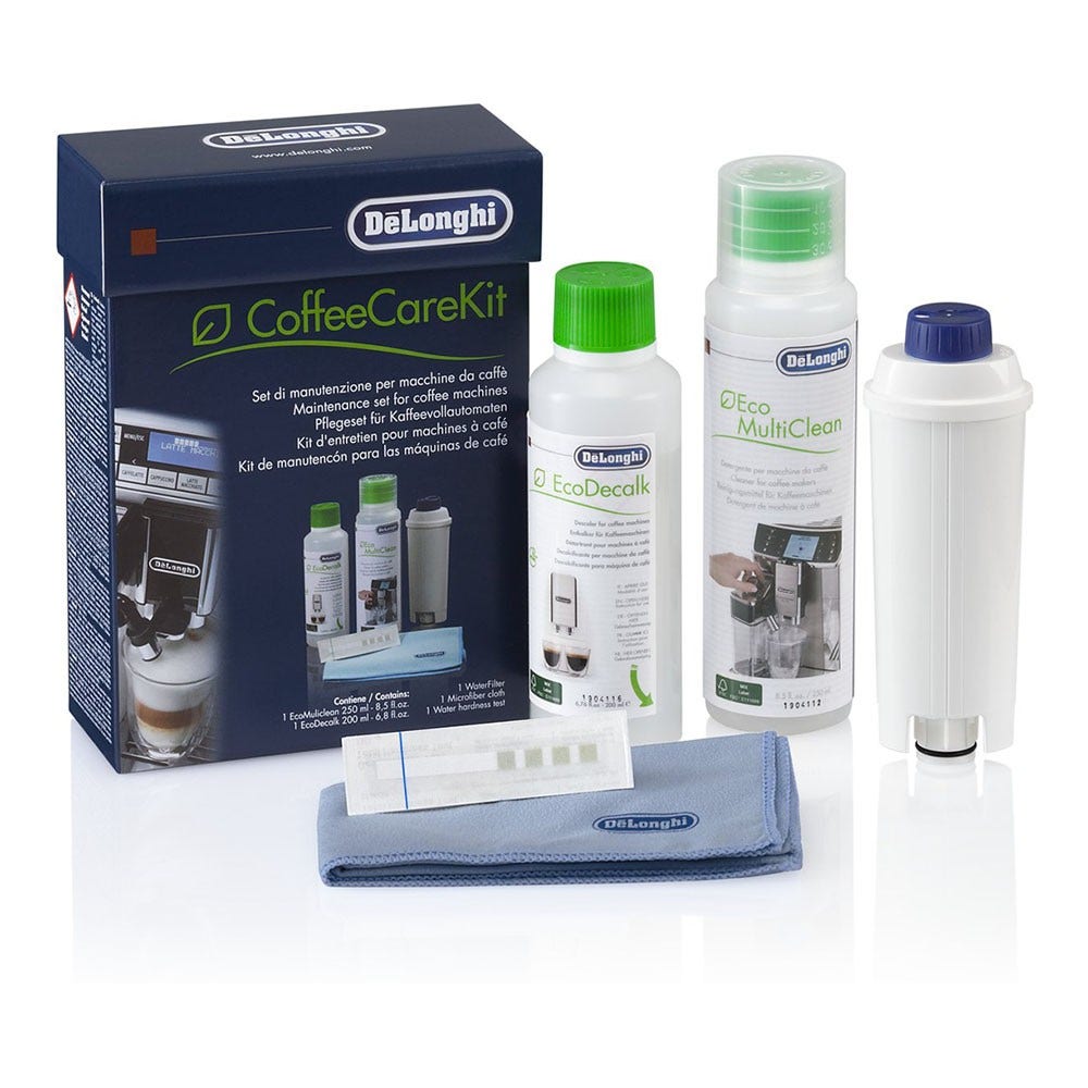 Delonghi Onderhoudsset Koffiemachine Ontkalker + Melksysteemreiniger + Waterfilter 