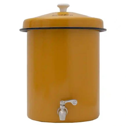 Ecofiltro Waterfilter 5L Geel (filtert PFAS)