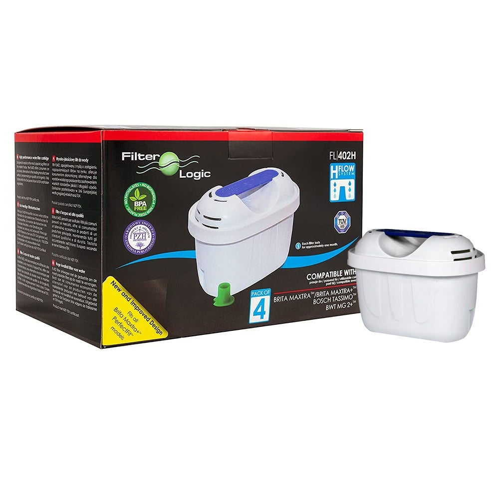 Filter Logic Waterfilters FL-402H geschikt voor BRITA MAXTRA+ (4-Pack)