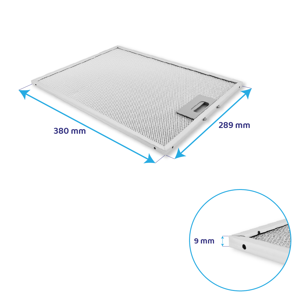 Turboair Metaalfilter 380x290mm GF03RB