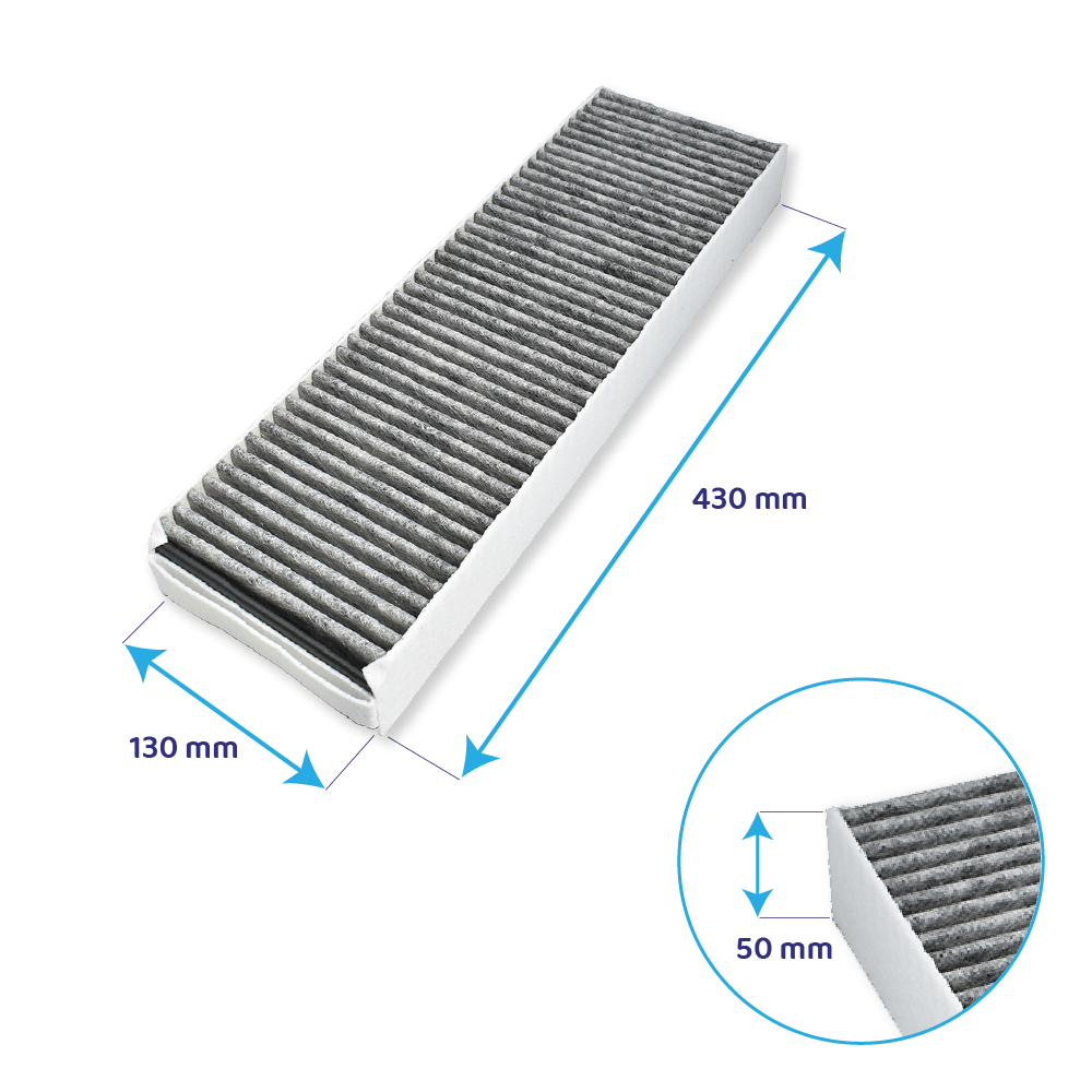 Koolstoffilter PUAKF geschikt voor Bora Pure / X Pure / S Pure