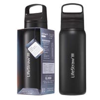 LifeStraw Go 2.0 Series RVS Drinkfles Zwart (1000ml)