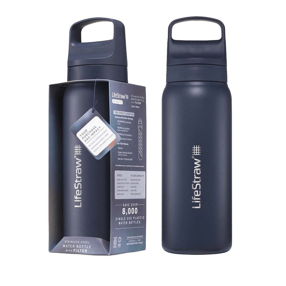 LifeStraw Go 2.0 Series RVS Drinkfles Zeeblauw (700ml)