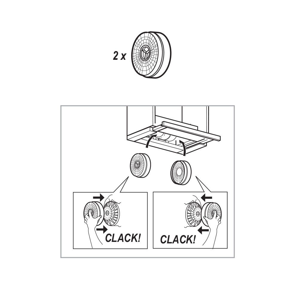 Elica Koolstoffilter CFC0038000 (2St.)
