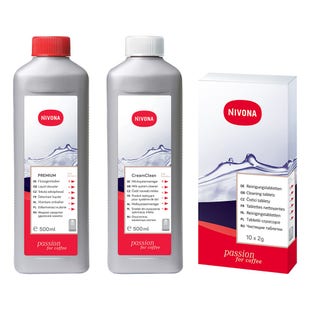 Nivona CLEAN³BOX Onderhoudsset Koffiemachine Ontkalker + Reinigingstabletten + Melksysteemreiniger