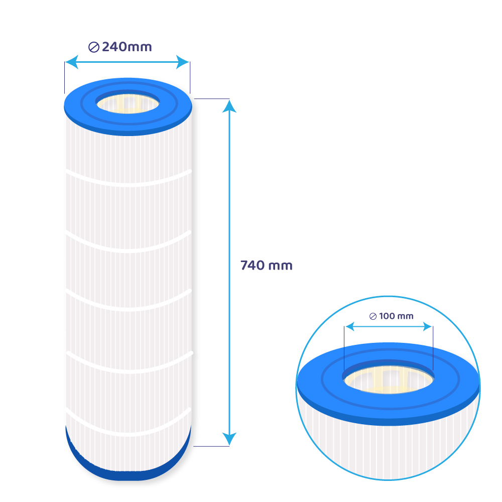 Darlly Zwembad Waterfilter Hayward StarClear Plus CX1750RE / C1750 / C17502 EURO / PC111 / C-8417 / PA175