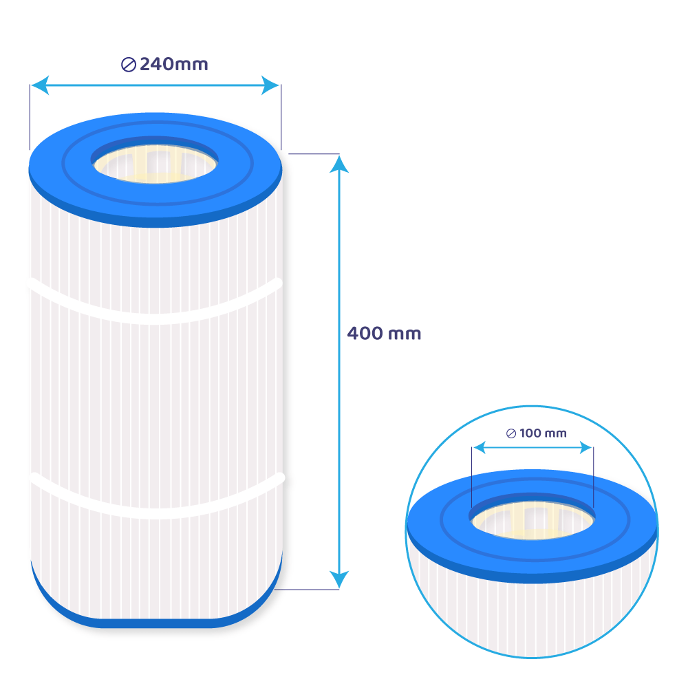 Darlly Zwembad Waterfilter AstralPool Terra 75 / Astral 2507 CE / PAST75 / PC139 / C-8474