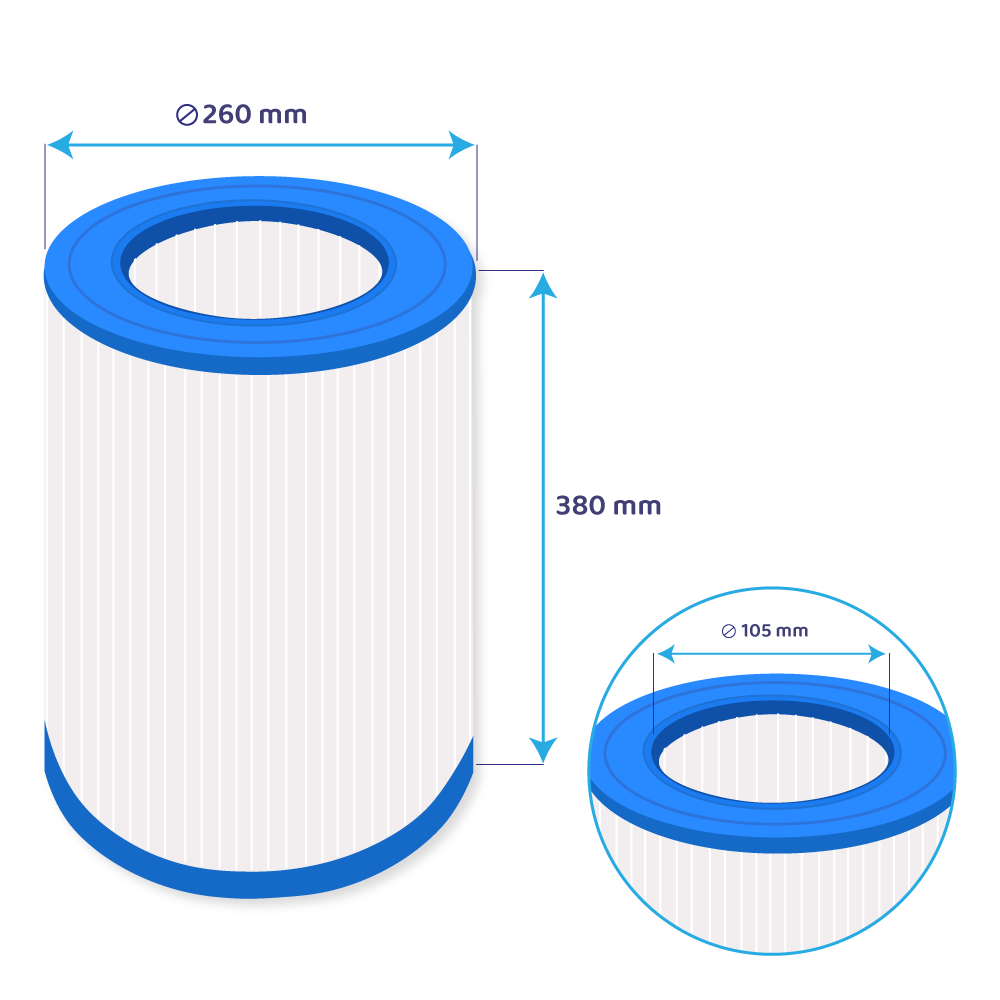 Darlly Zwembad Waterfilter PC147 / C-9475 / PJ75