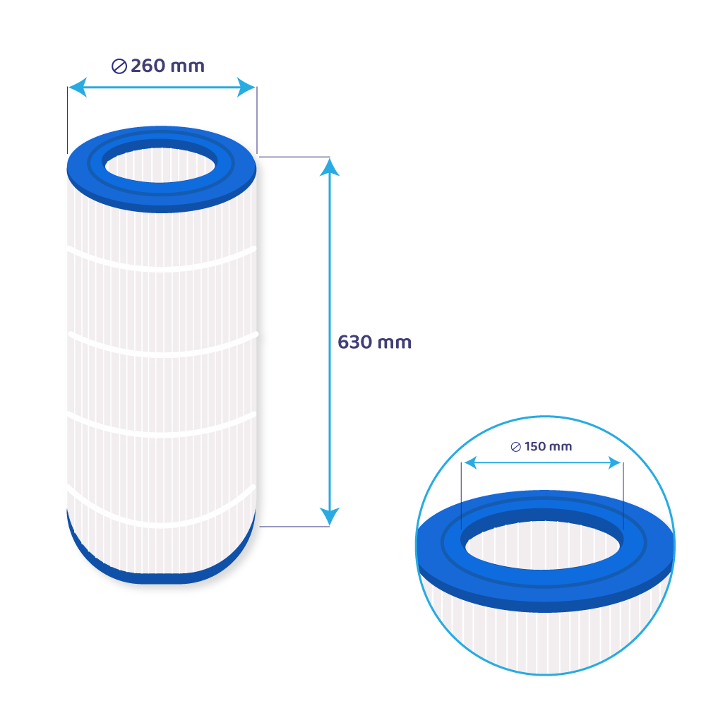 Darlly Zwembad Waterfilter Waterair CFR150 / PJ150-4 / JB150 / PC149 / C-9478