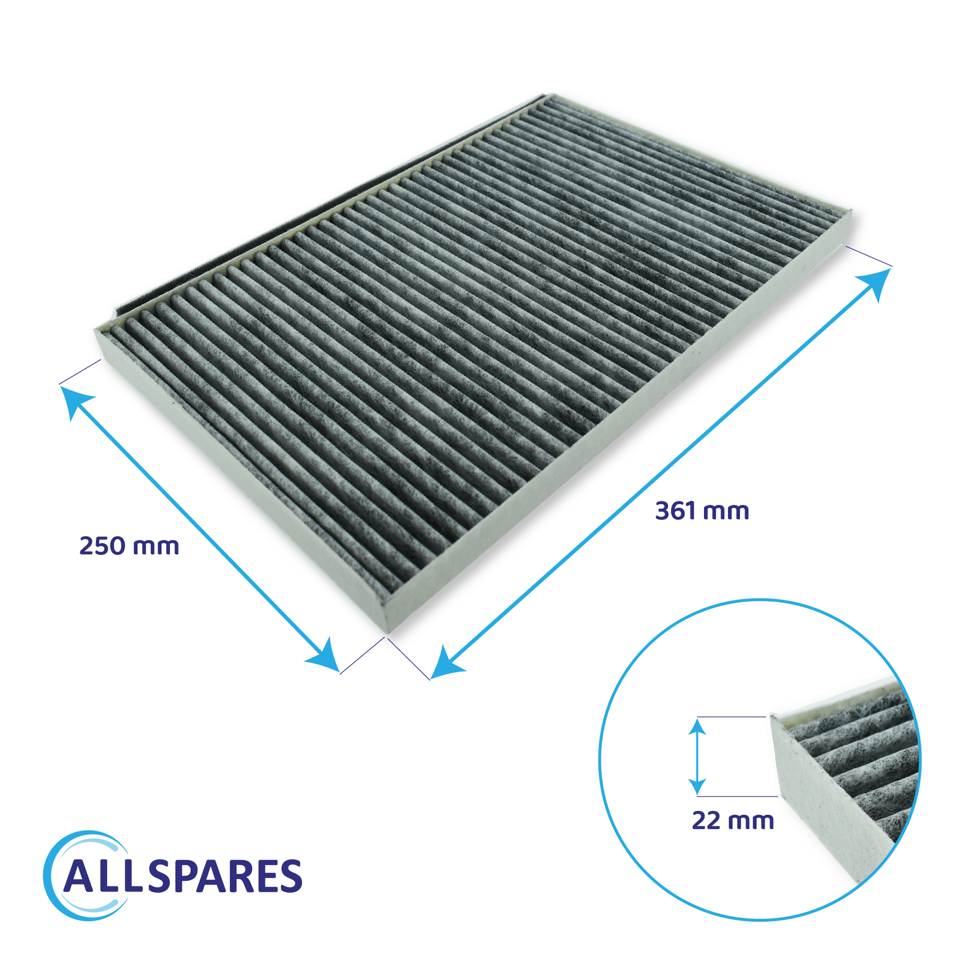 CleanAir Plus Koolstoffilter geschikt voor Viva 11041790 (2St.)