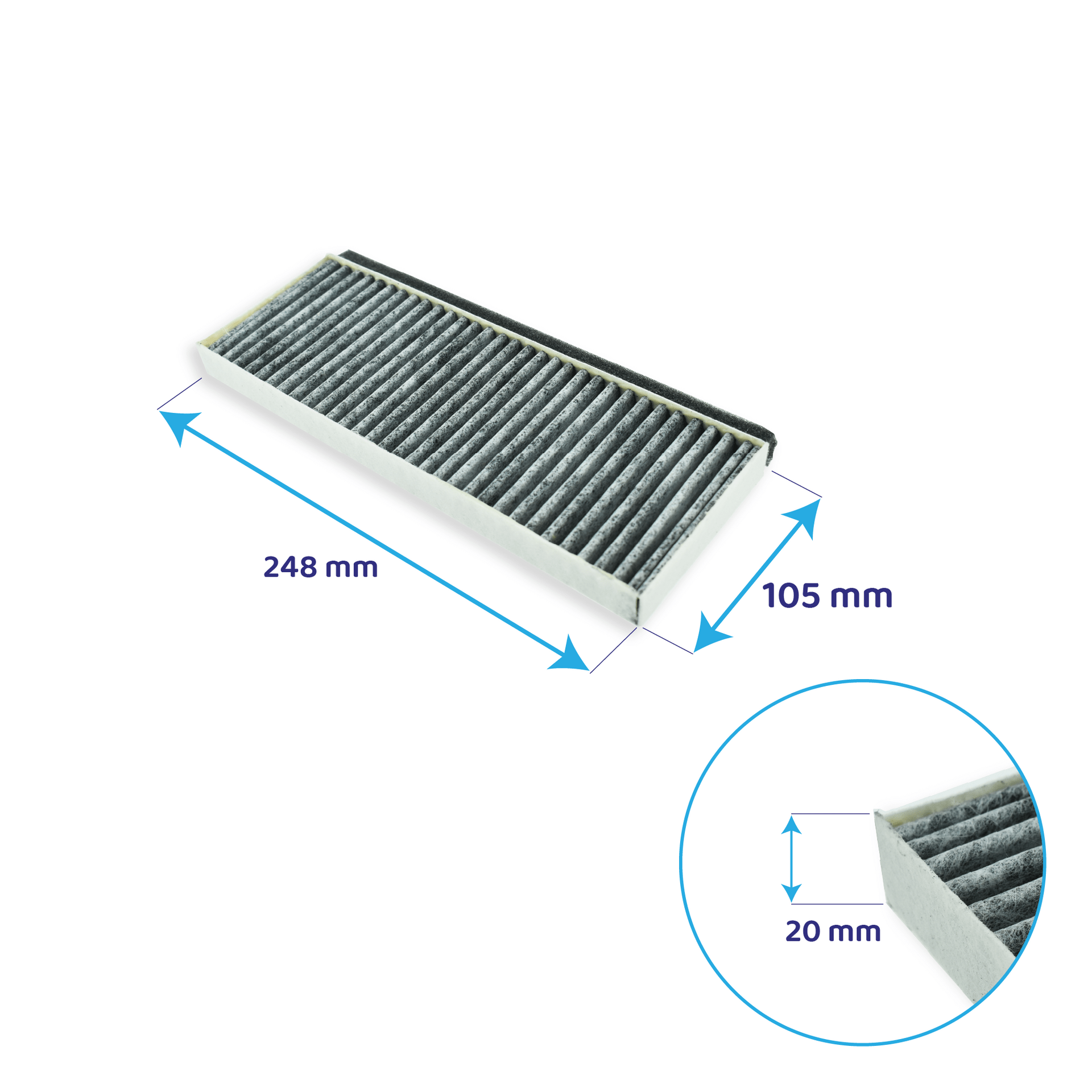 CleanAir Plus Koolstoffilter geschikt voor Siemens 11041790 / LZ10AKA00 (2St.)