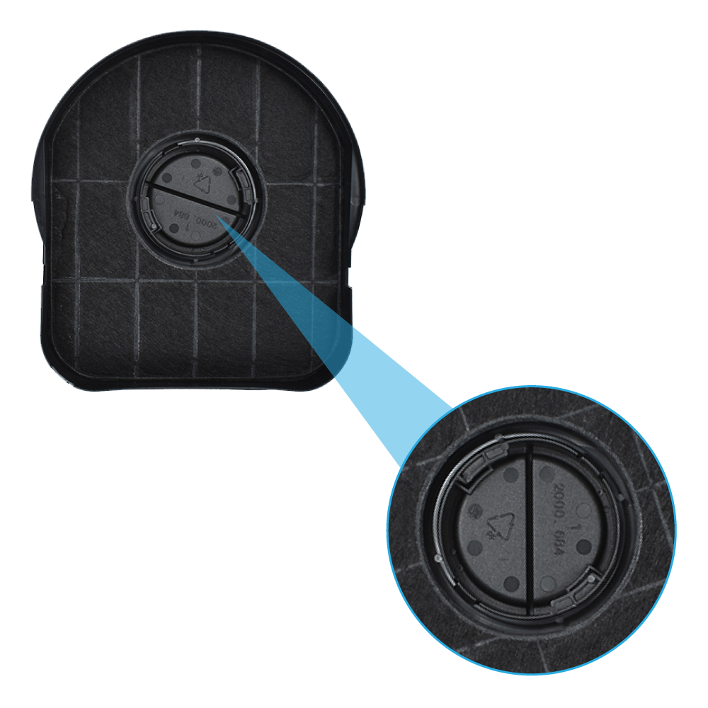 Koolstoffilter geschikt voor Hotpoint-Ariston C00307663 / Type 200 / CHF200/1