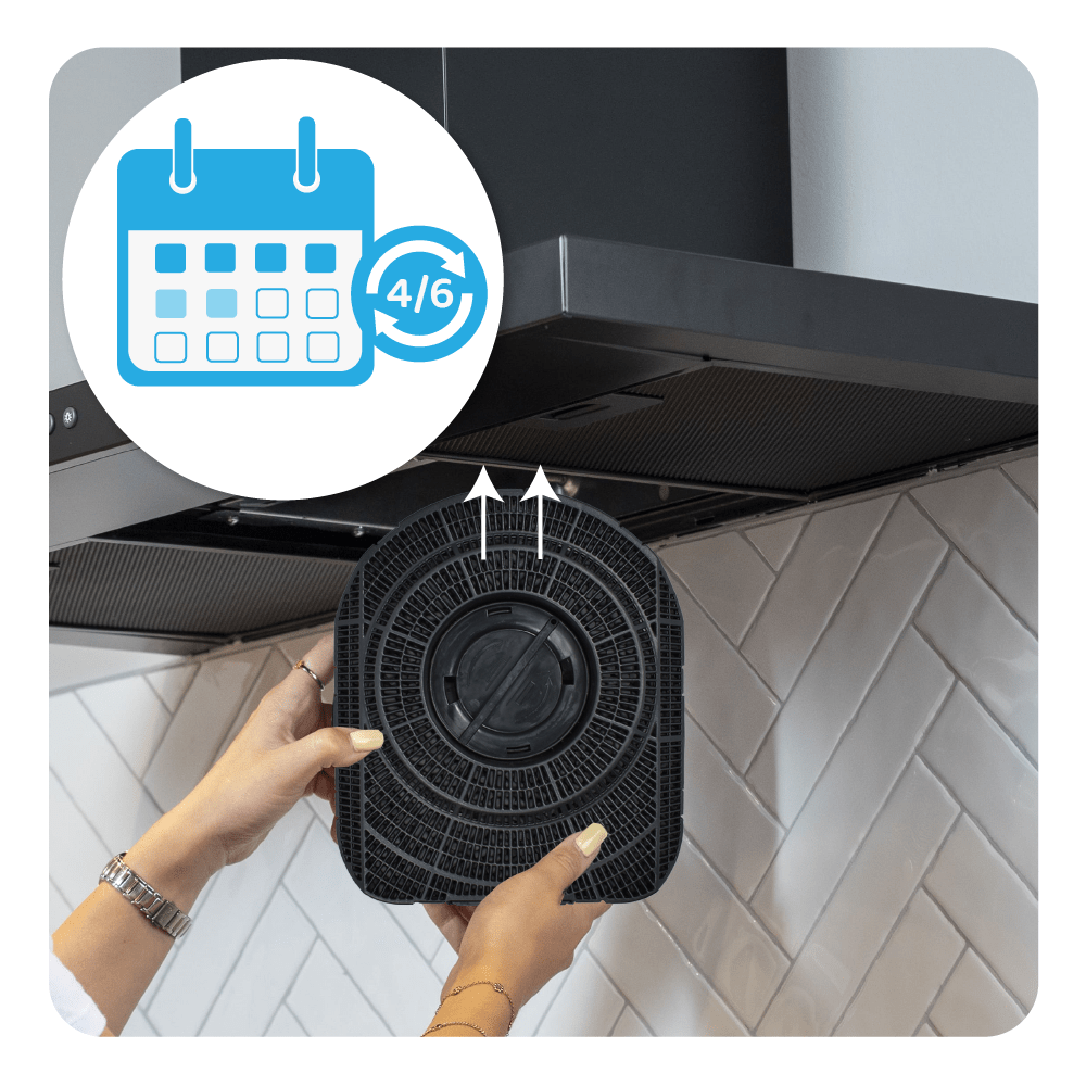 Koolstoffilter geschikt voor Whirlpool Type 200 / DKF42