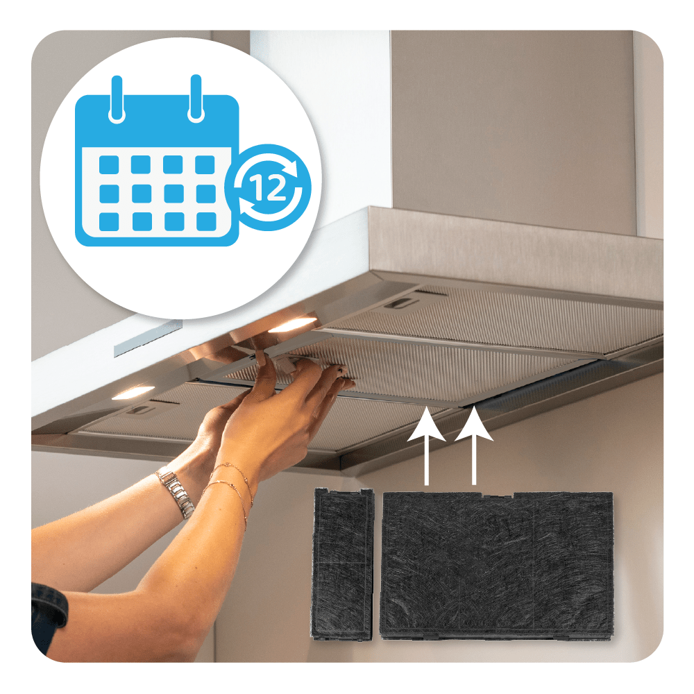 Koolstoffilter geschikt voor Constructa 17000965 / 11018700 (2St.)