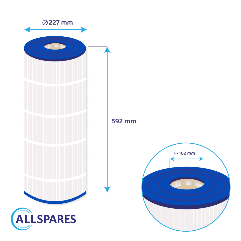 Zwembad Waterfilter geschikt voor Hayward Star Clear CX1200RE / C1200 EURO