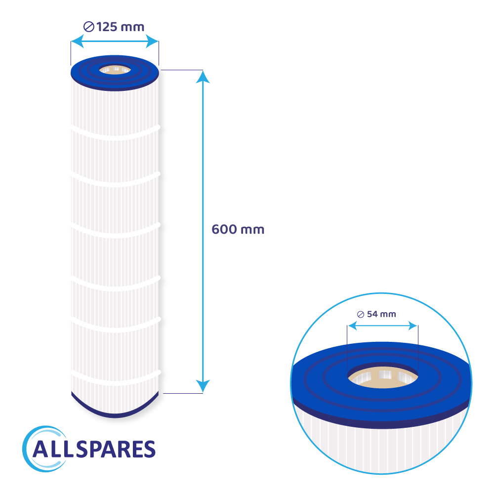 Zwembad Waterfilter geschikt voor Waterway 75 / PCAL75 / C-4970 / FC-2930