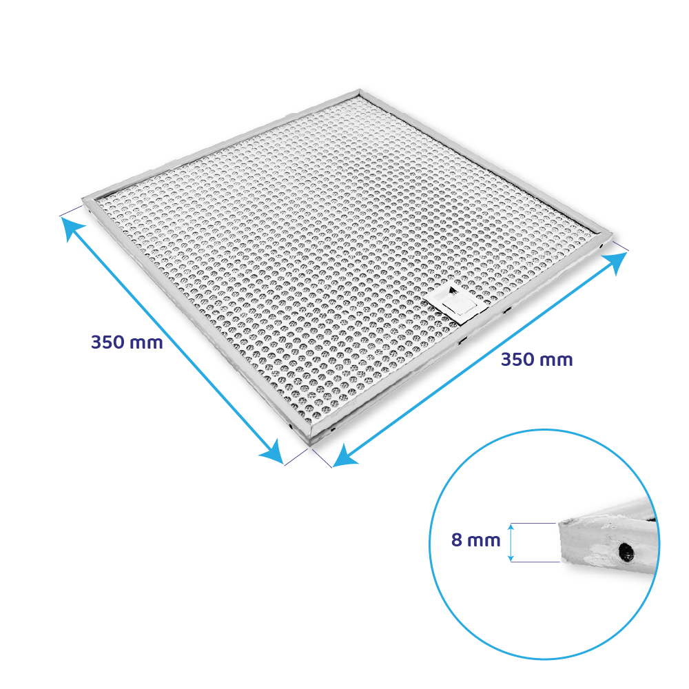 Whirlpool Metaalfilter 350x350mm 482000099468