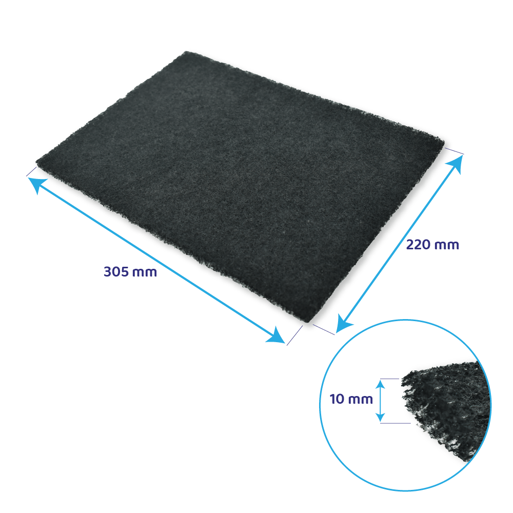 Koolstoffilter geschikt voor Fagor 79X8361 / AK204AE1 (3st.)