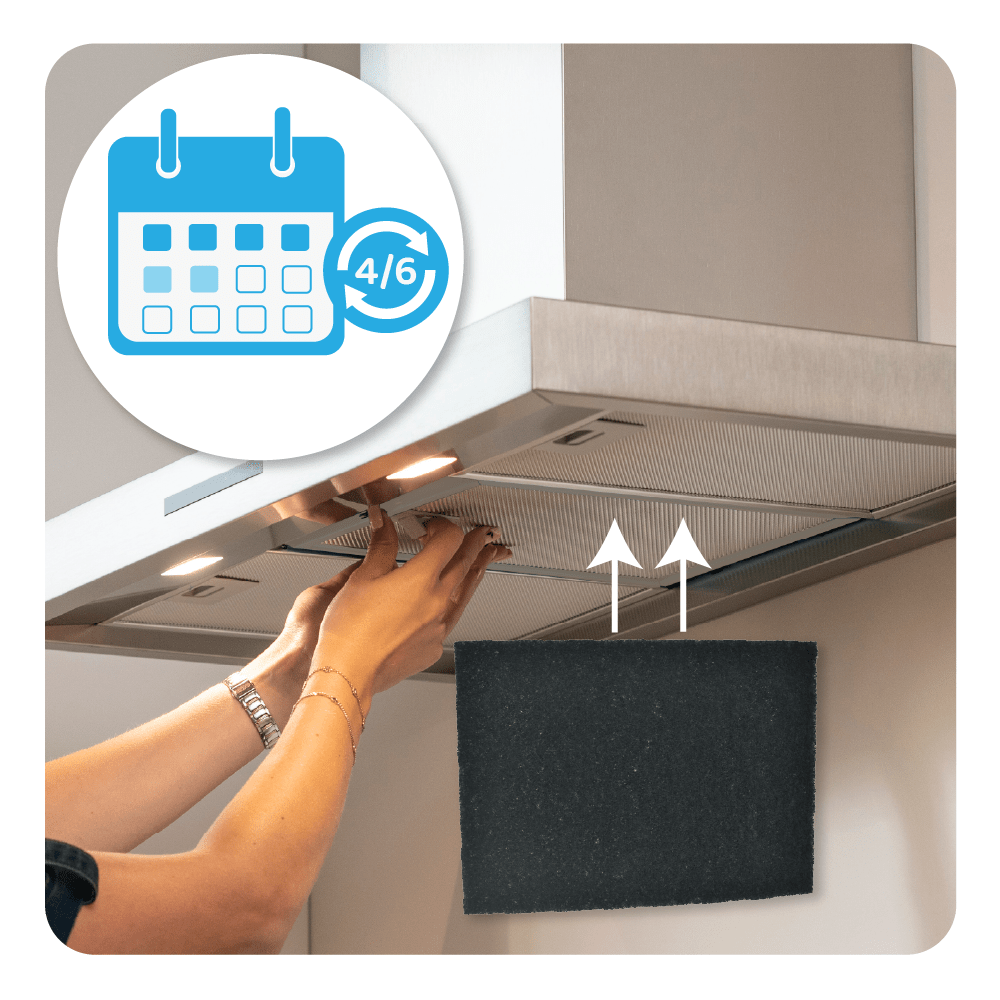 Koolstoffilter geschikt voor Brandt 79X8361 / AK204AE1 (3st.)