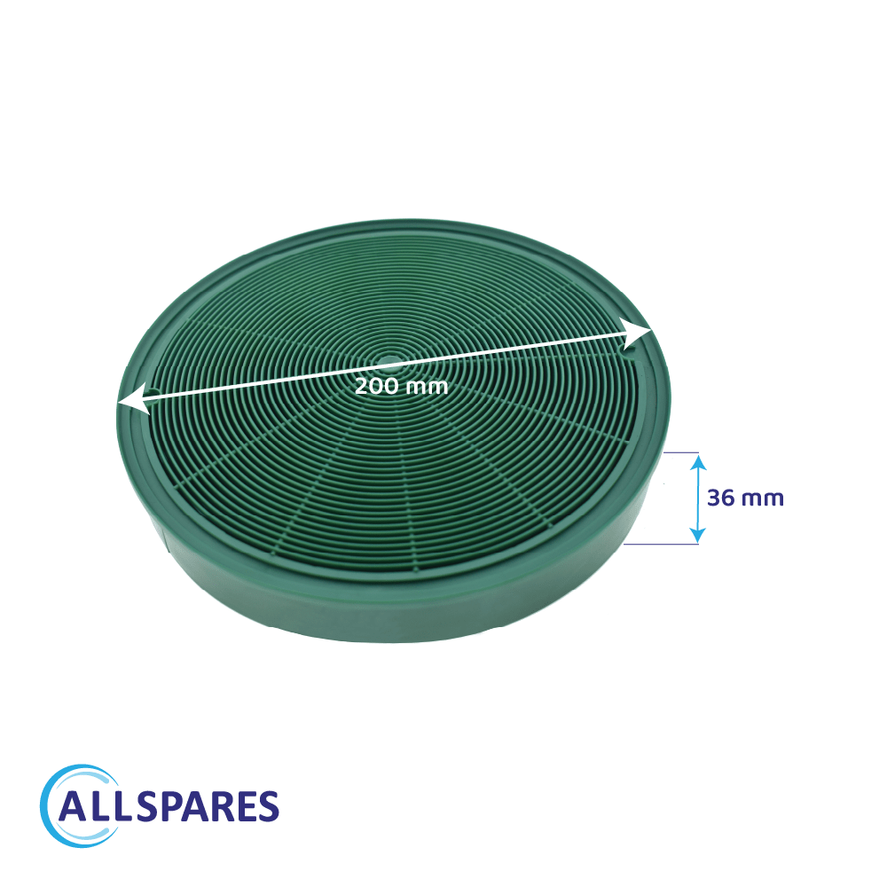 Longlife Koolstoffilter geschikt voor Zanussi MCFE31 / 9029801306 (2St.)
