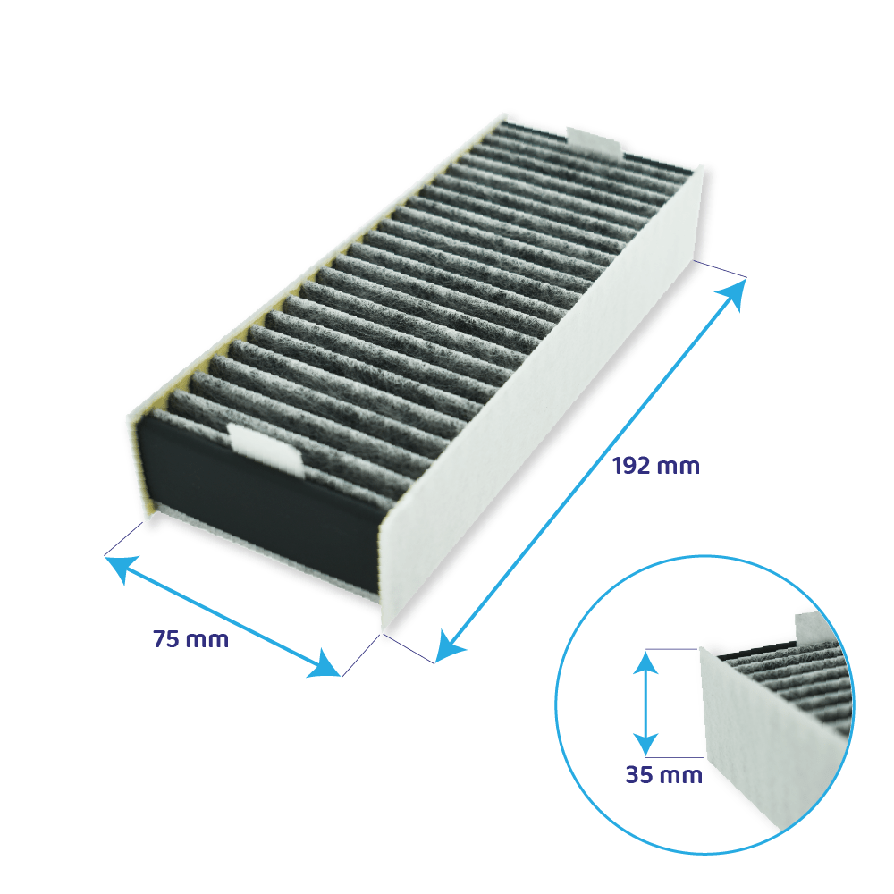 CleanAir Premium Koolstoffilterset Made in Germany met Extra Actieve Koolstof geschikt voor Gaggenau set 17007113 / CA082010